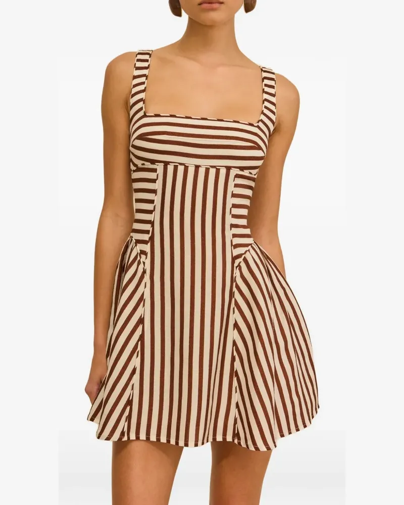 Cult Gaia Banks Minikleid - Weiß Weiß