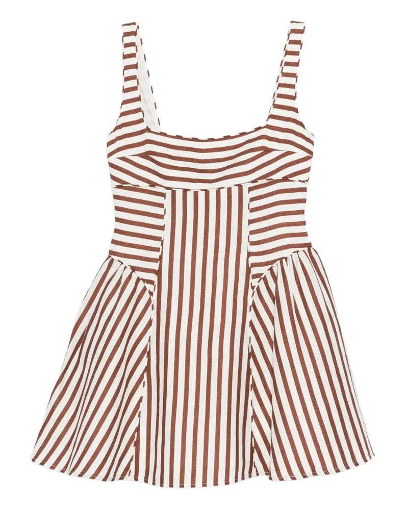 Cult Gaia striped mini dress - Weiß Weiß