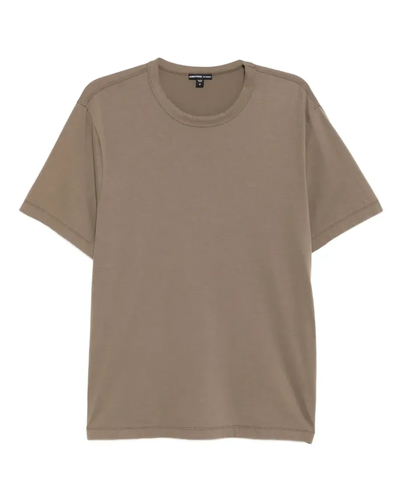 James Perse Heavy Luxe Crew T-Shirt - Braun Braun