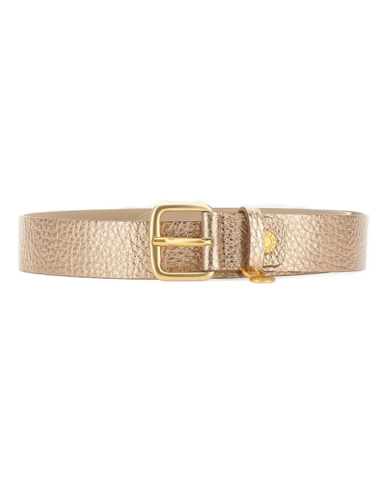Gianni Chiarini maxi-grain buckle leather belt - Rosa Rosa