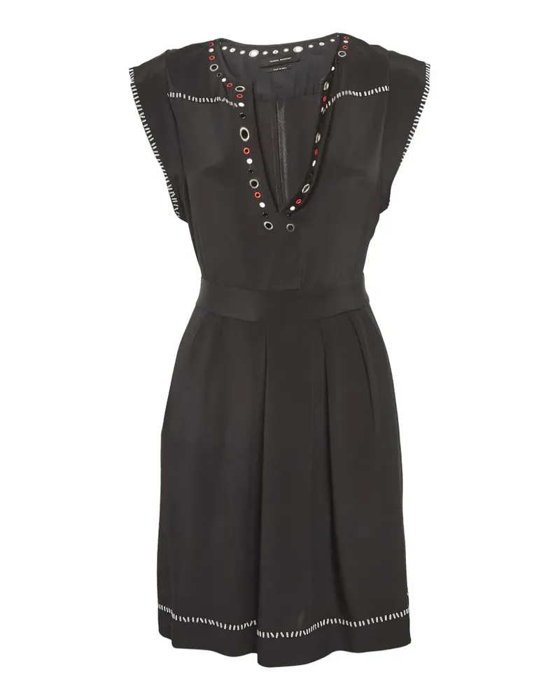 Isabel Marant tie-waist embellished dress - Schwarz Schwarz