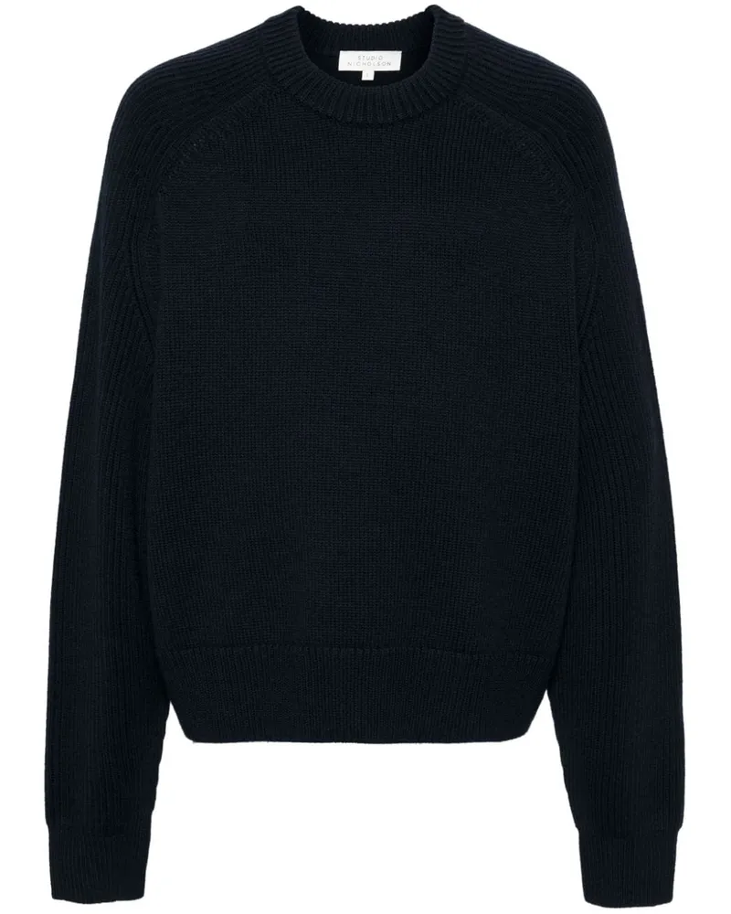 Studio Nicholson Pullover aus Merinowolle - Blau Blau