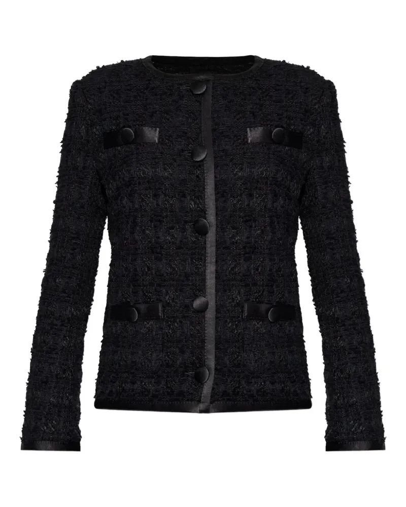 Dolce & Gabbana buttonned-trim jacket - Schwarz Schwarz