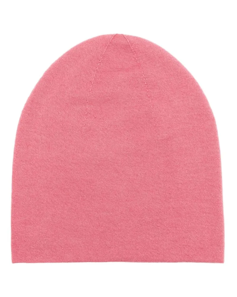 Warm-ME Flap-Me Beanie aus Kaschmir Rosa