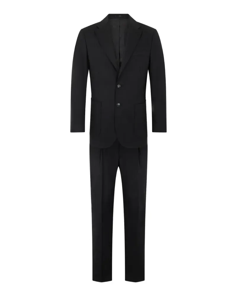 Roberto Cavalli single-breasted notched-lapels suit - Schwarz Schwarz