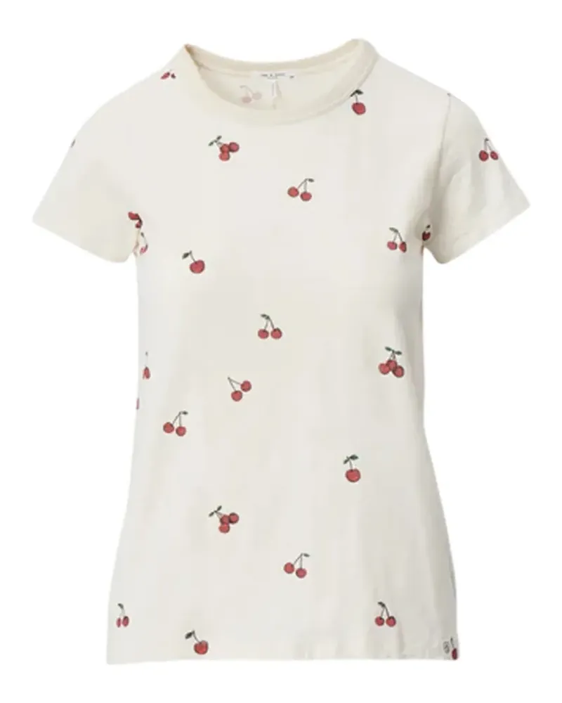 Rag & Bone cherry-print T-shirt - Weiß Weiß