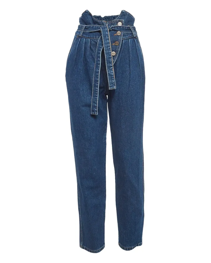 Alexis Pre-owned Jeans mit Faltendetail - Blau Blau