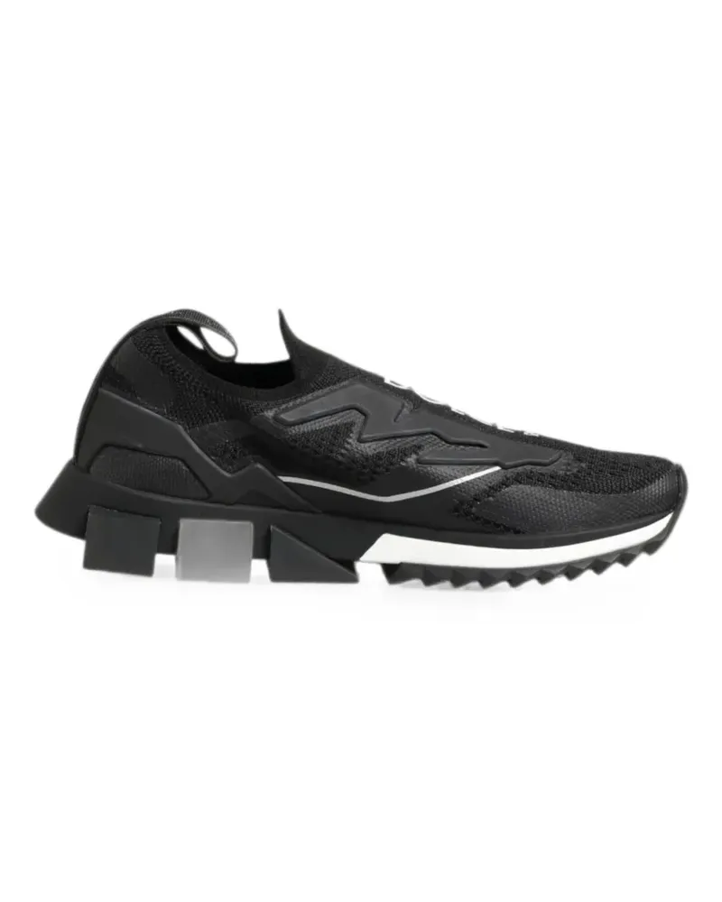 Dolce & Gabbana Sorrento Stretch-Sneakers - Schwarz Schwarz