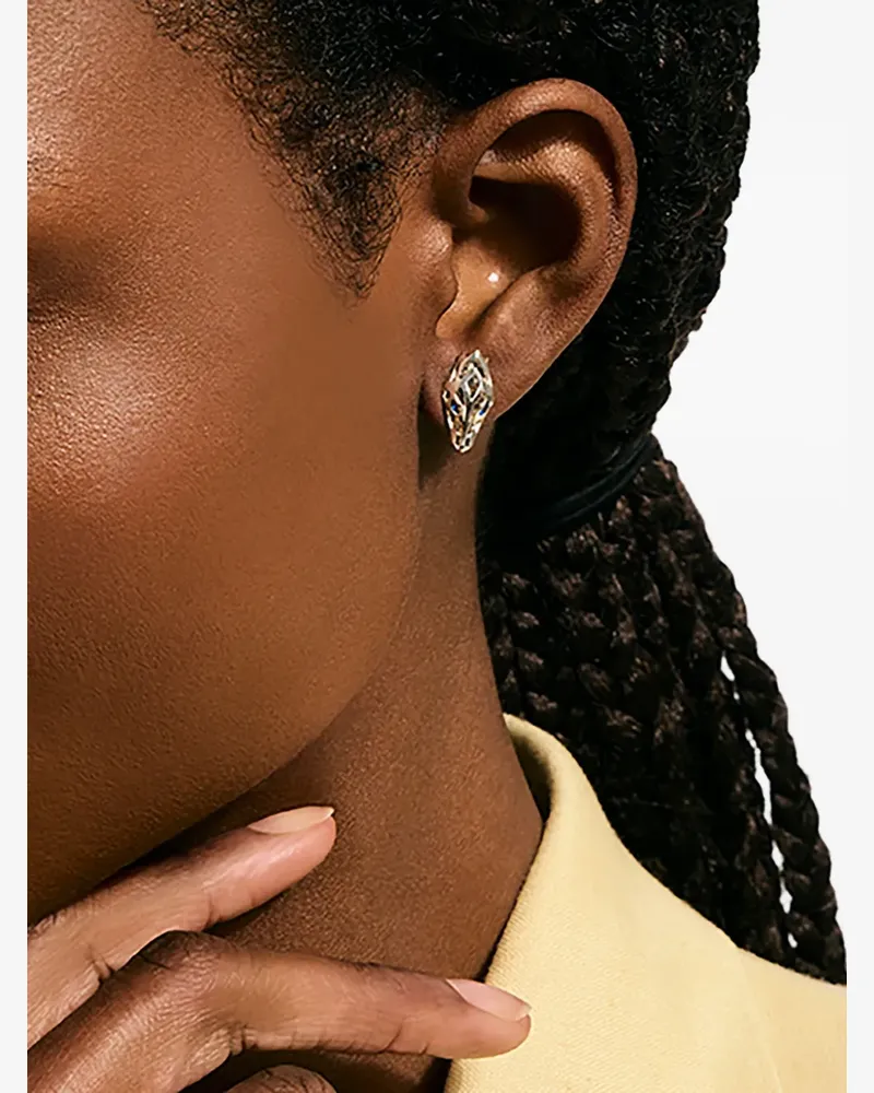 John Hardy Sterling Silver Naga Earrings - Silber Silber