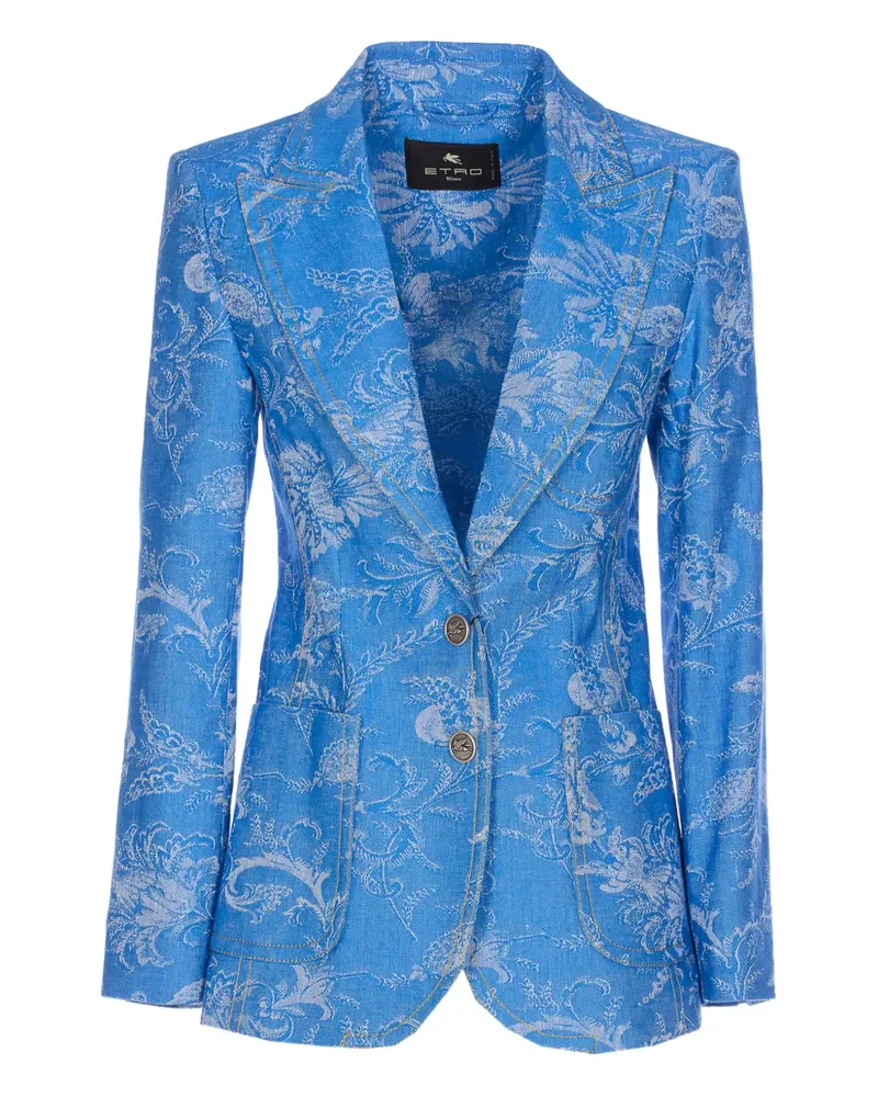 Etro Geknöpftes Sakko - Blau Blau
