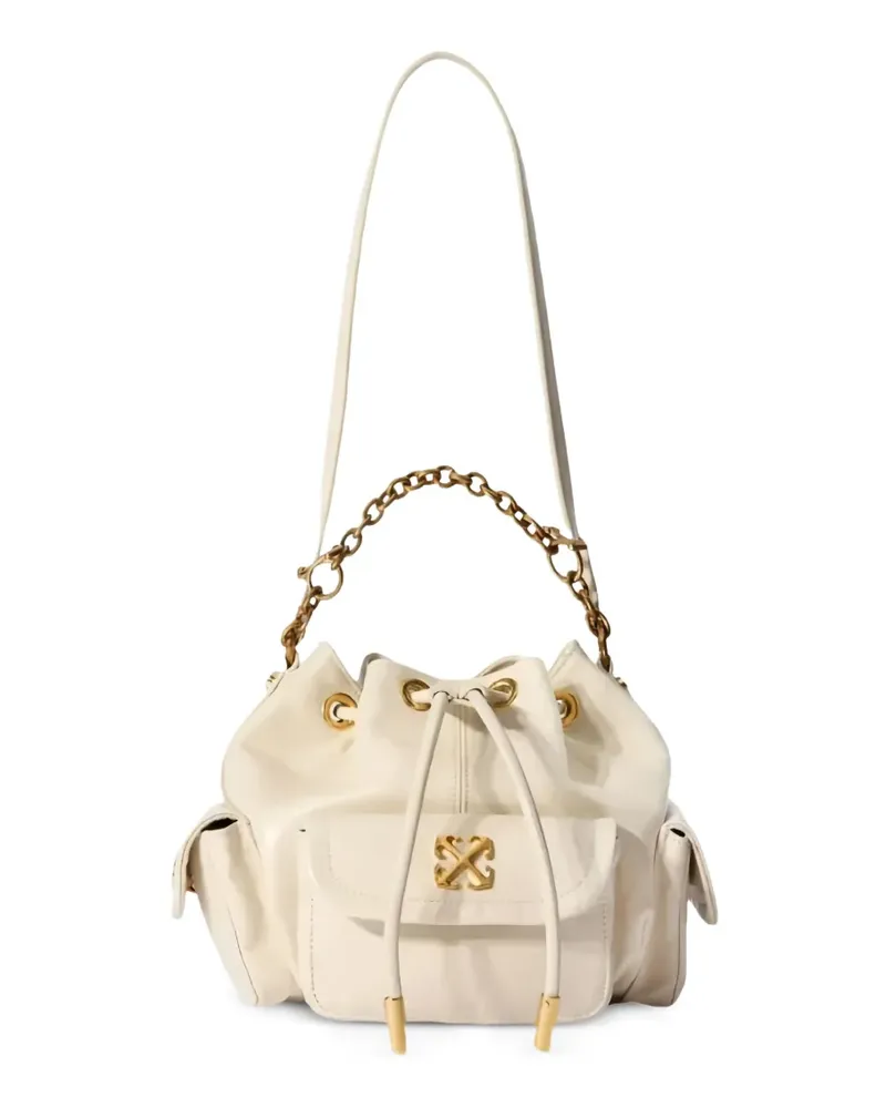 OFF-WHITE Dumbo.B leather bucket bag - Nude Nude