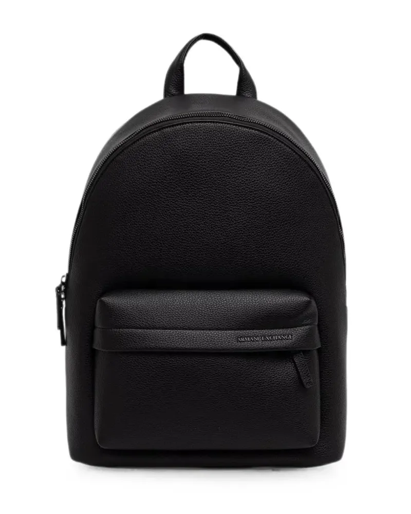 Armani Exchange Rucksack mit Logo-Schild - Schwarz Schwarz