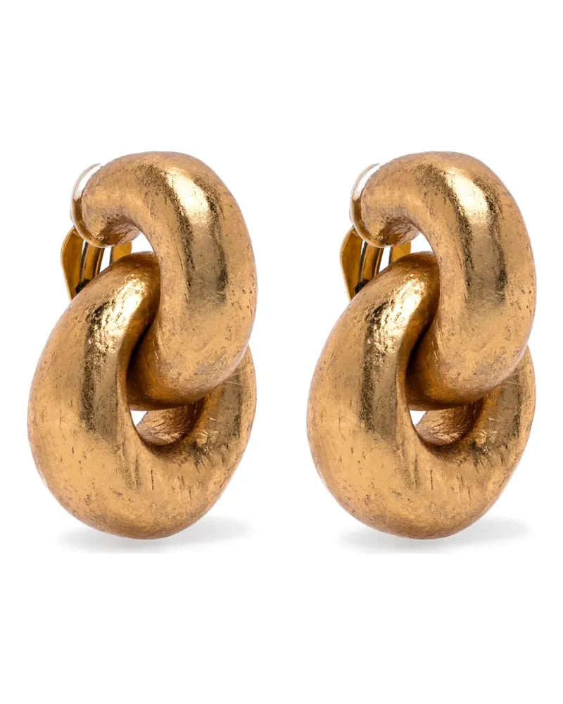 Monies Ohrclips mit Gliedern - Gold Gold