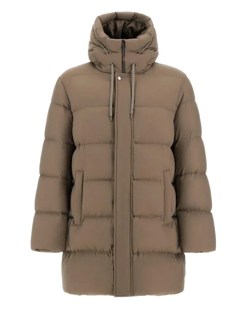 Herno Gefütterte Kapuzenjacke - Braun Braun