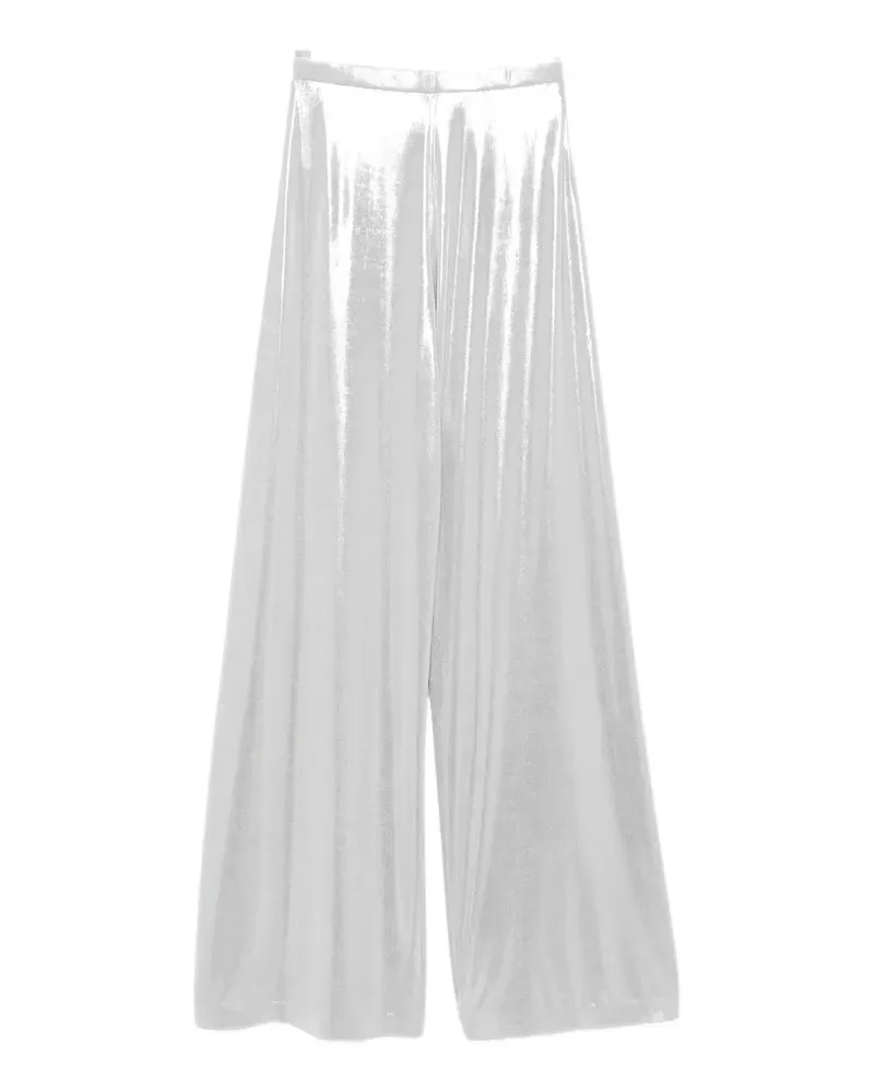 Norma Kamali Bias wide-leg trousers - Silber Silber