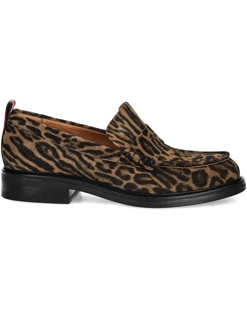 Billi Bi Loafer mit Leoparden-Print - Braun Braun
