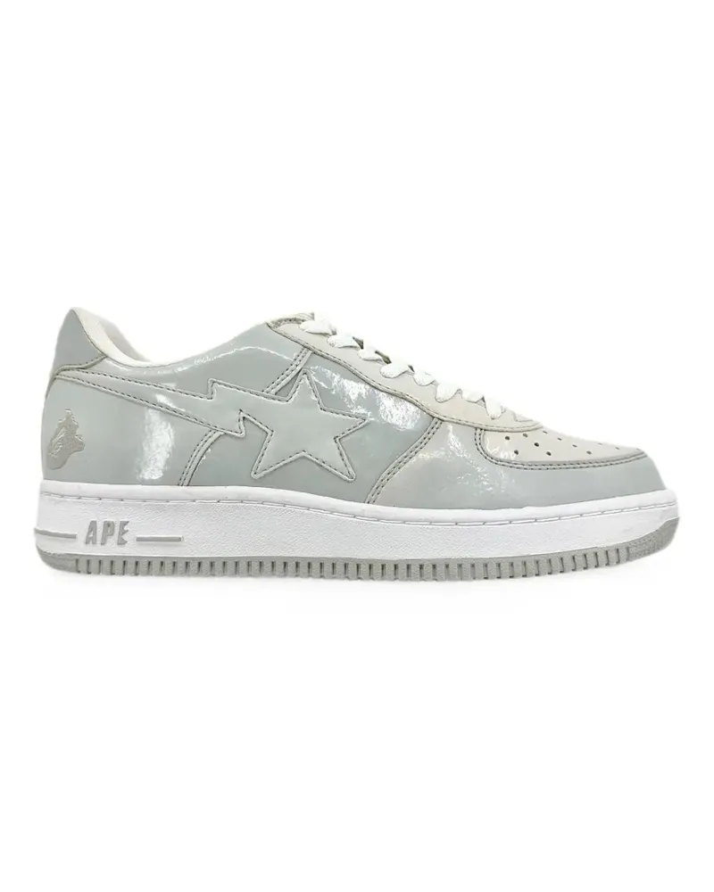 BAPE Bapesta FS-001 patent-leather sneakers - Grau Grau