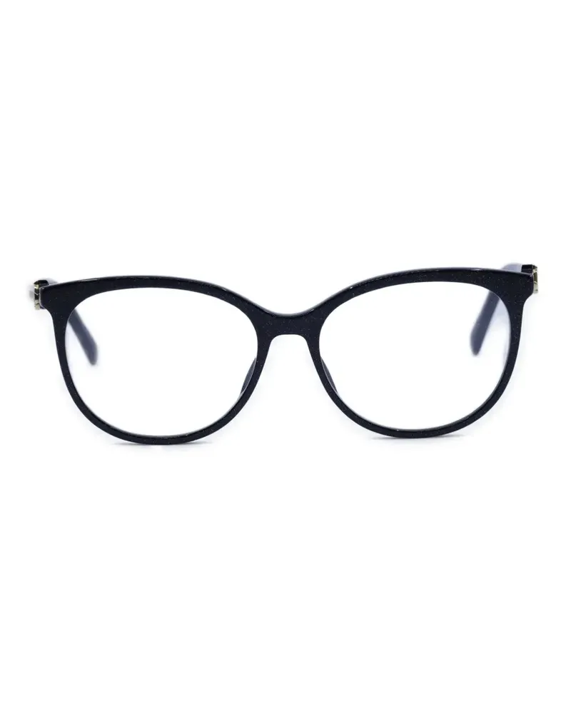 Jimmy Choo glitter-effect square-frame glasses - Schwarz Schwarz