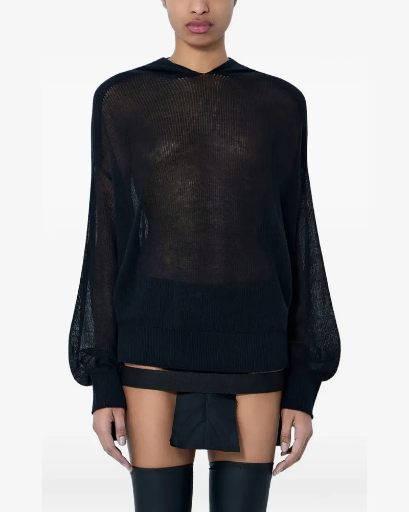 Rick Owens hooded sweater - Schwarz Schwarz