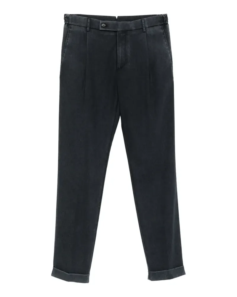 Berwich pleated cuffed trousers - Blau Blau