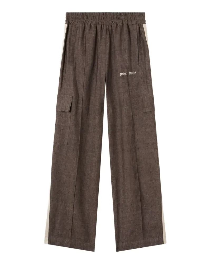 Palm Angels Jogginghose mit Logo-Stickerei - Braun Braun
