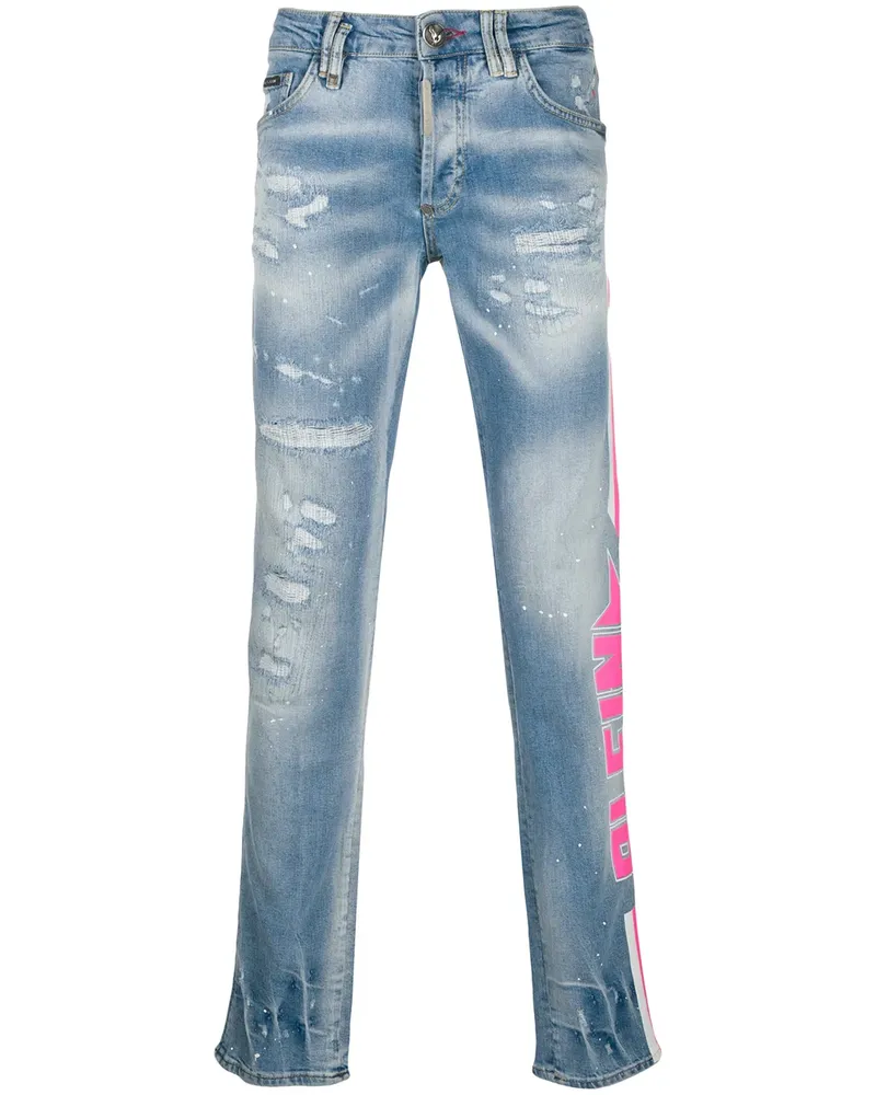 Philipp Plein Gerade 'Plein Star' Jeans - Blau Blau