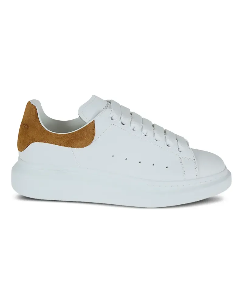 Alexander McQueen Oversized suede-panel sneakers - Weiß Weiß