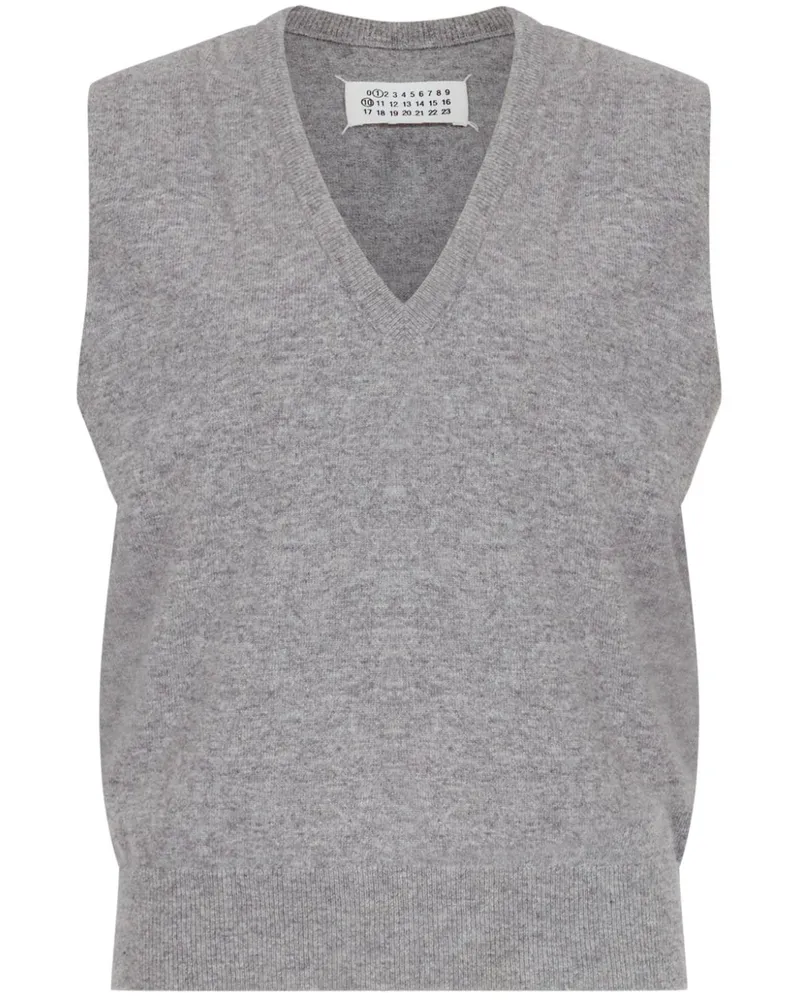 Maison Margiela Weste mit V-Ausschnitt - Grau Grau