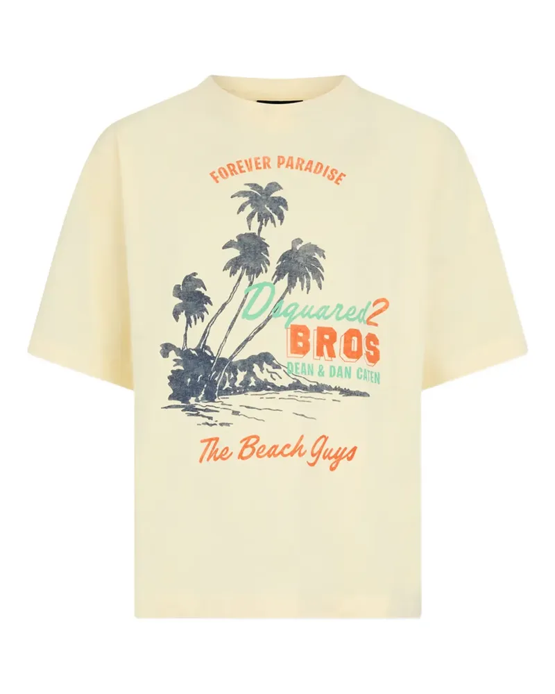 Dsquared2 T-Shirt mit grafischem Print - Nude Nude