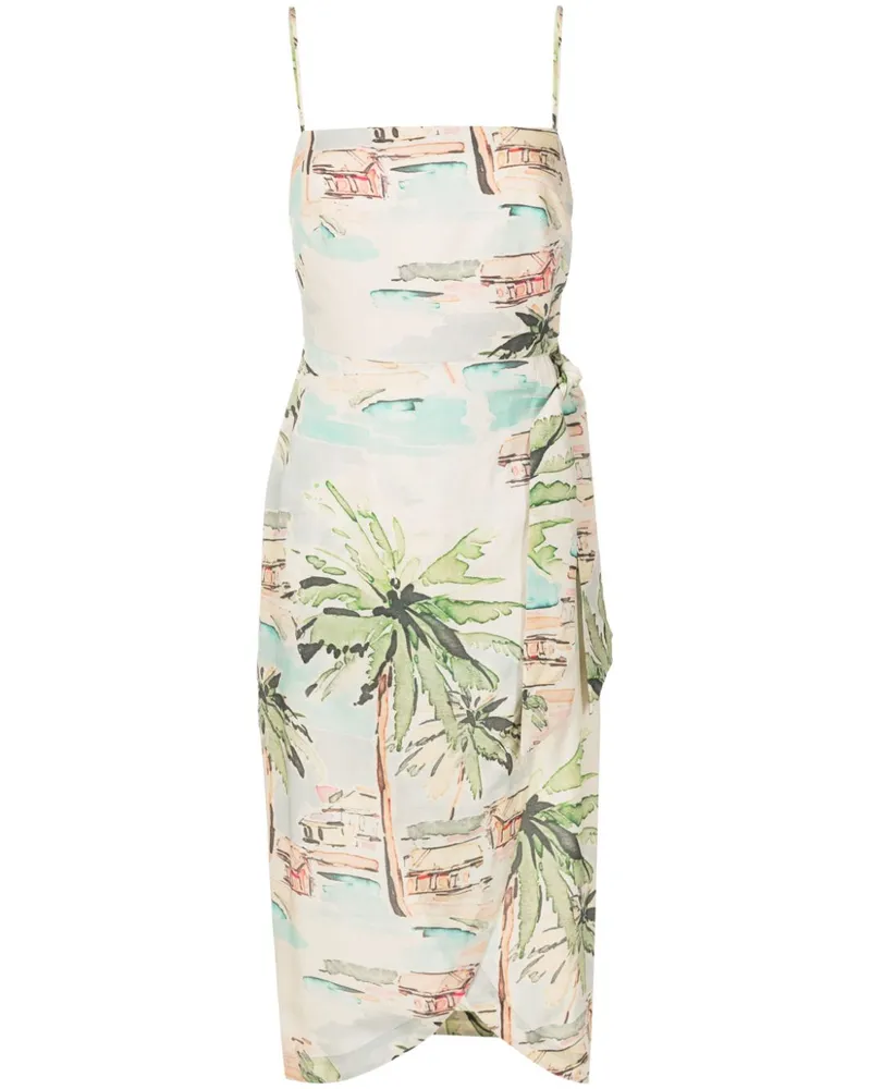 Lenny Niemeyer Pareo Midikleid mit Print - Grün Grün