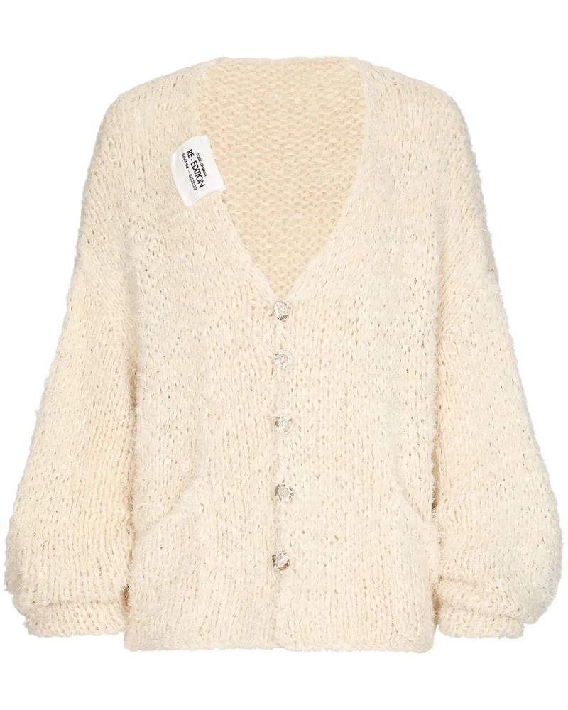 Dolce & Gabbana Cardigan mit Logo-Patch - Nude Nude