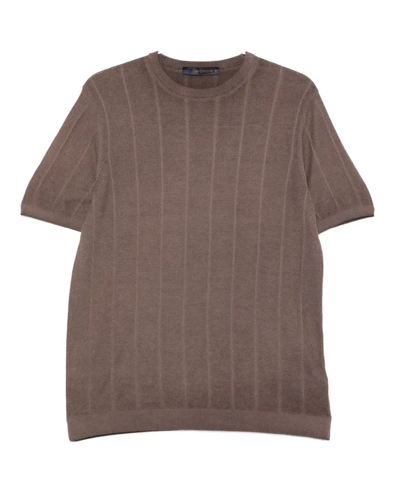 Jeordie's vertical-stripe sweater - Braun Braun
