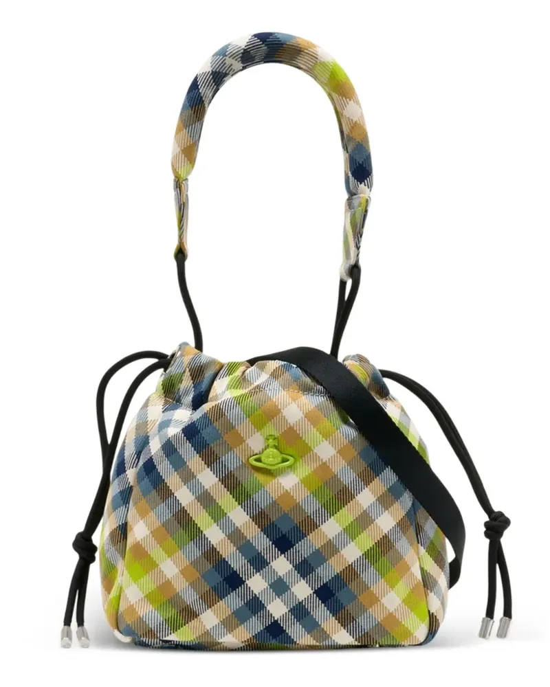 Vivienne Westwood tartan bucket bag - Grün Grün