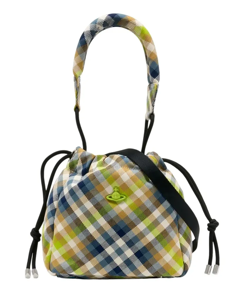 Vivienne Westwood tartan bucket bag - Grün Grün