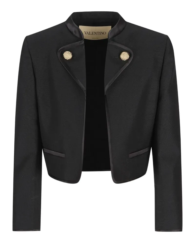 Valentino Garavani button-embellished cropped jacket - Schwarz Schwarz