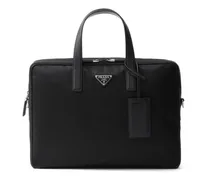 Aktentasche mit Logo-Schild - Schwarz