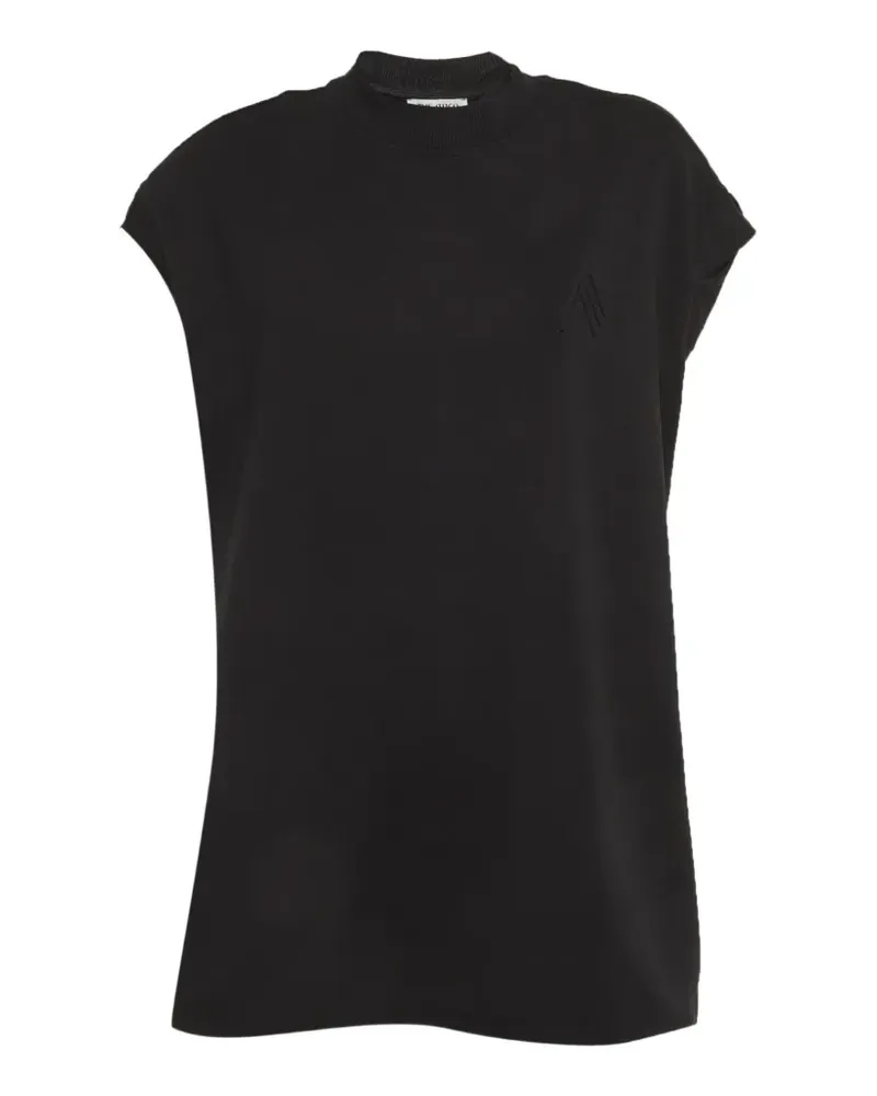 ATTICO Laurie cotton T-shirt - Schwarz Schwarz