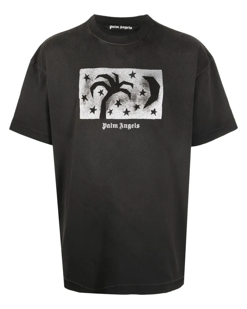 Palm Angels T-Shirt mit grafischem Print - Schwarz Schwarz