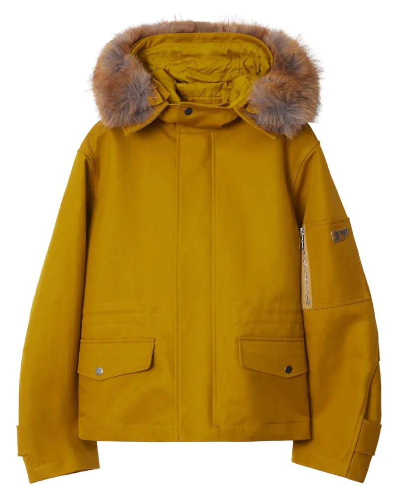 Burberry Klassische Kapuzenjacke - Gelb Gelb