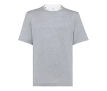 Jersey-T-Shirt mit Kontrastdetails
