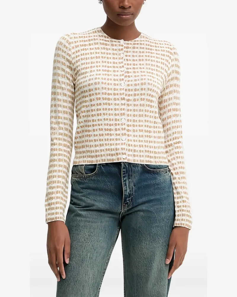 Benetton buttoned sweater - Weiß Weiß