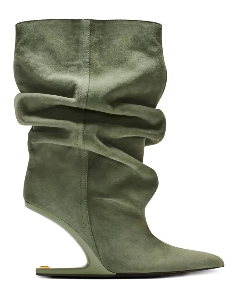 Balmain Stiefeletten mit Wedge-Absatz - Grün Grün