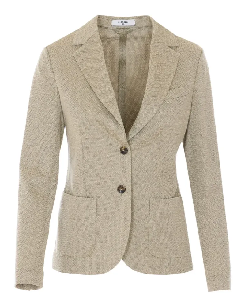 CIRCOLO 1901 single-breasted patch-pocket jacket - Nude Nude