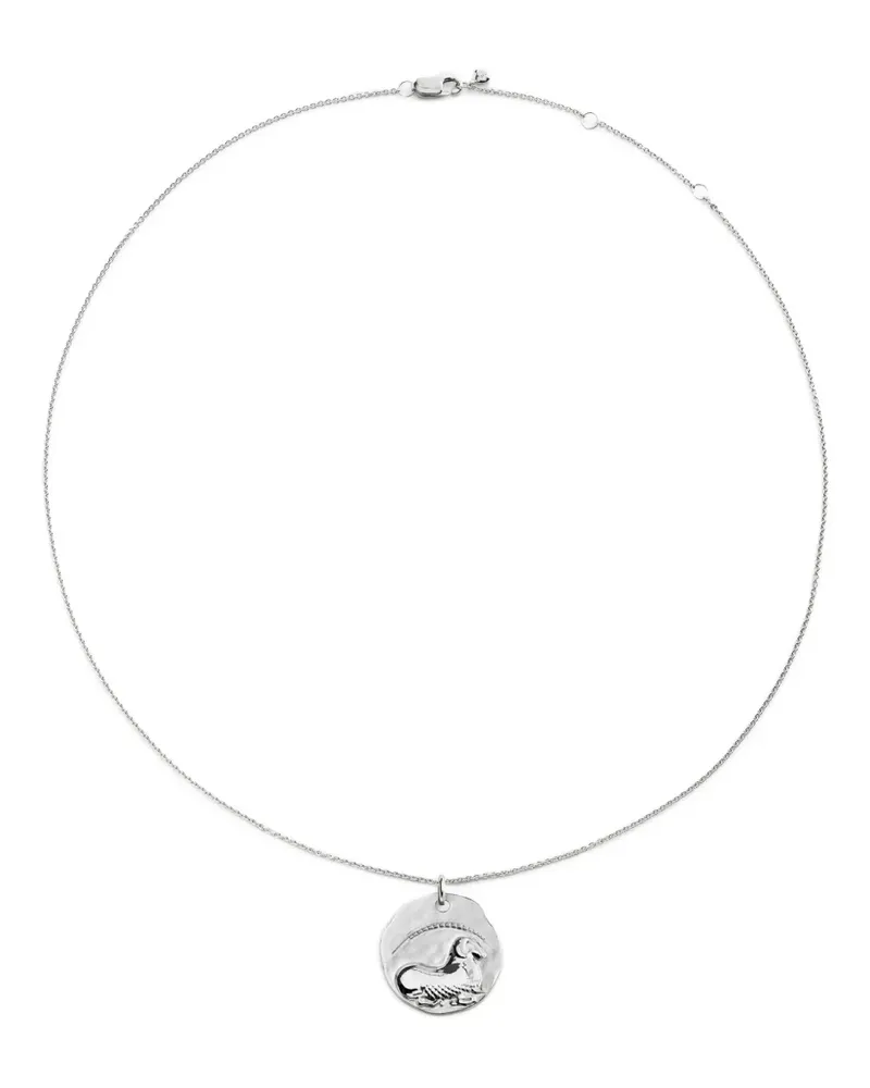 Monica Vinader Aries Halskette mit Sternzeichen-Anhänger - Silber Silber