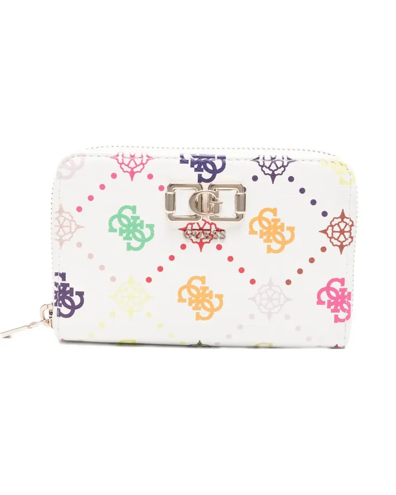 Guess Emelie logo-plaque wallet - Weiß Weiß