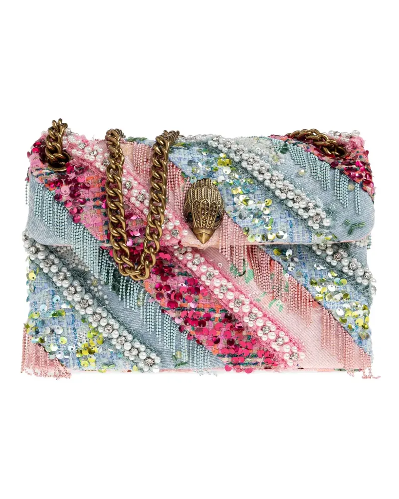 Kurt Geiger Kensington fringed shoulder bag - Blau Blau