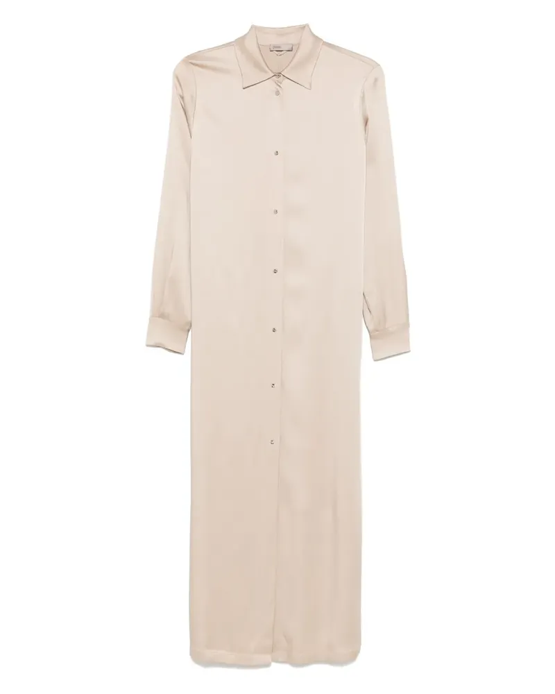 Herno Hemdkleid aus Satin - Nude Nude
