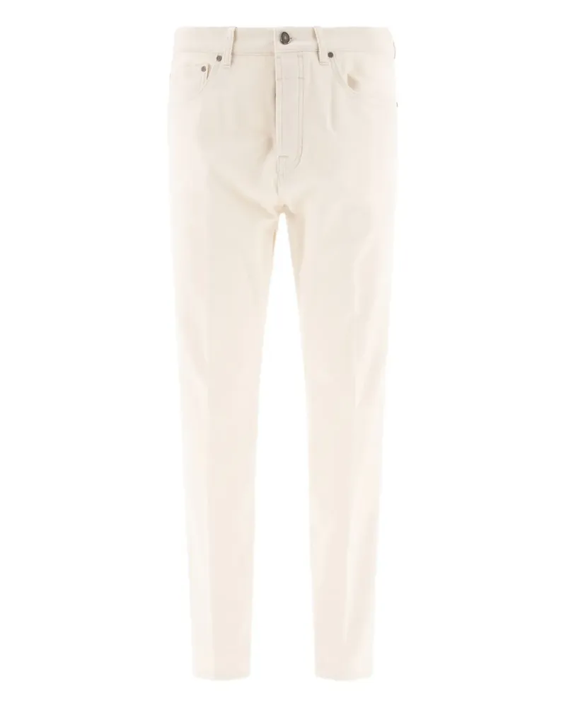 LARDINI Five-Pocket-Jeans mit Knopfverschluss - Nude Nude