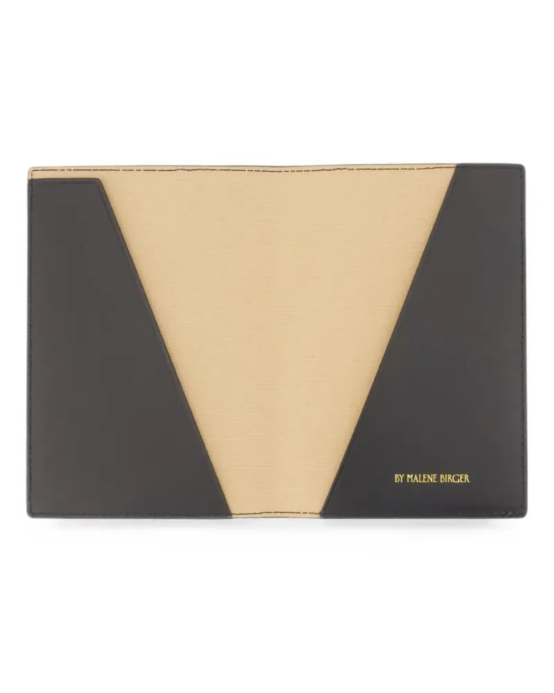 By Malene Birger Ivy monogram-print passport holder - Braun Braun
