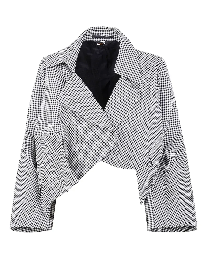 Comme des Garçons Jacke mit Vichy-Karomuster - Schwarz Schwarz